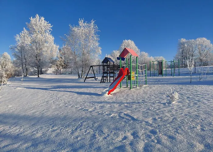 Na Kaszubach - Chabry I Rumianki - Roztoka, Przywidz - Basen Sauna Jacuzzi Kaszuby Ferienhaus